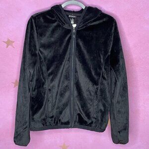Live Love Dream Aéropostale Black Faux Fur Jacket New Large